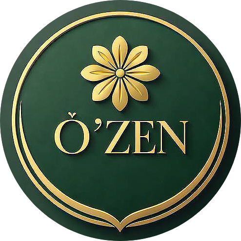Logo O'ZEN avec fleur dorée